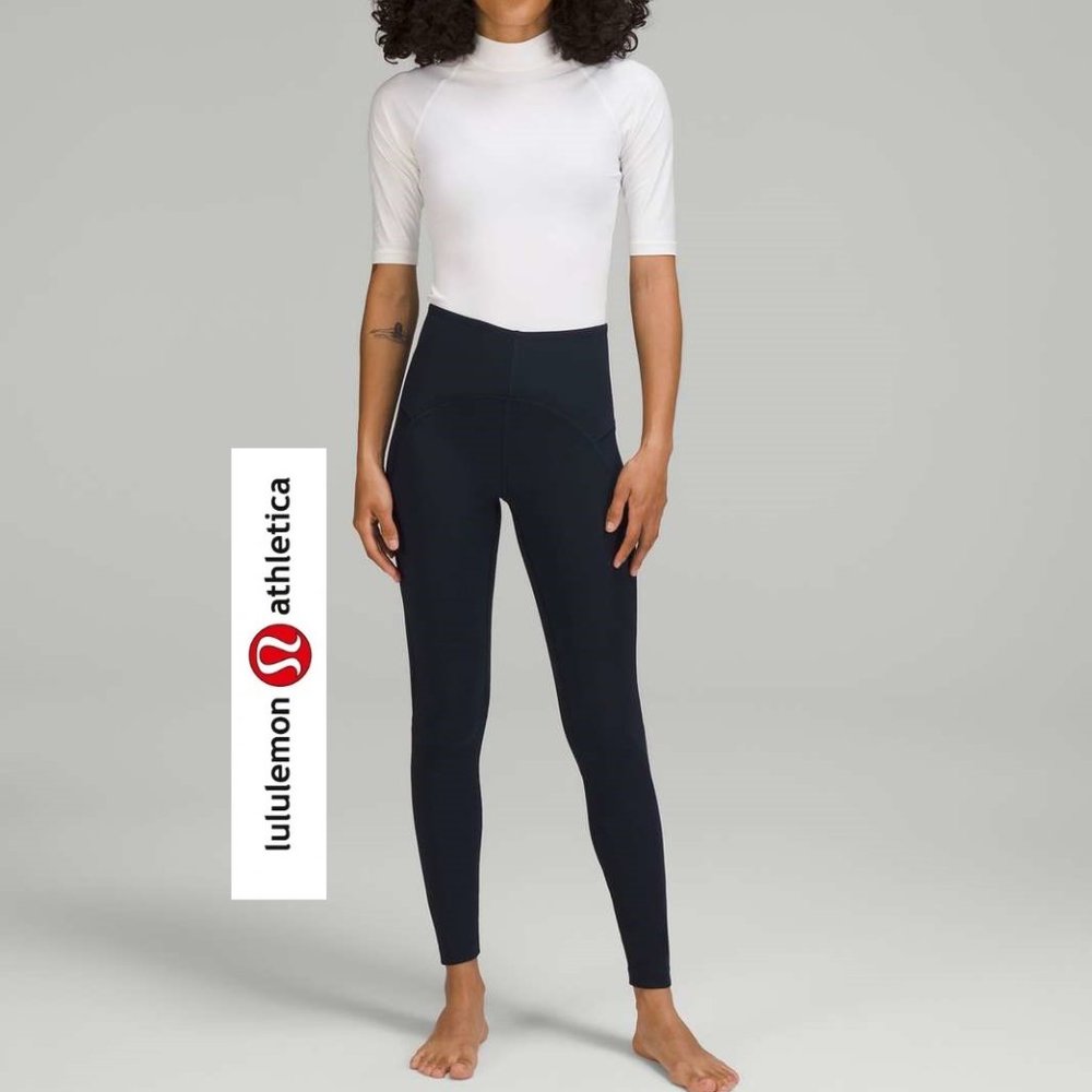 Lululemon - Back-Zip High-Rise Paddle Tight 28" - True Navy - Size 4
